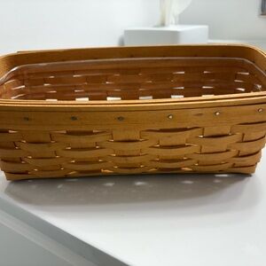 Longaberger | Brown Woven Organizing  Basket (2000)